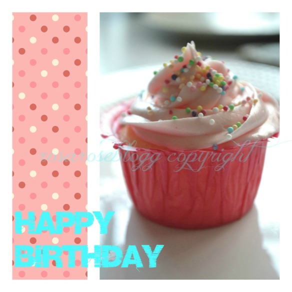 happy birthday cupcake card vannmerke